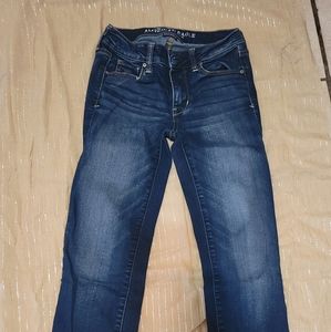 American Eagle size 0 blue jeans
